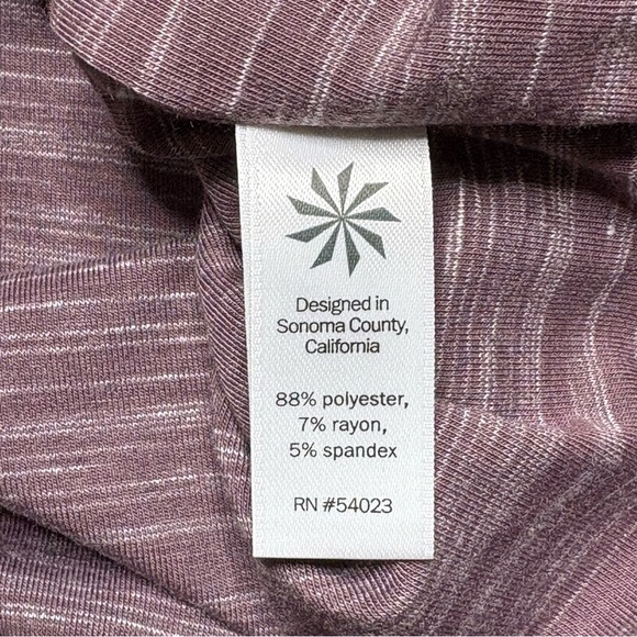 Athleta Avenues Blouson Mini Dress Size S Ruched Sides Super Soft Mauve Casual - Picture 11 of 12